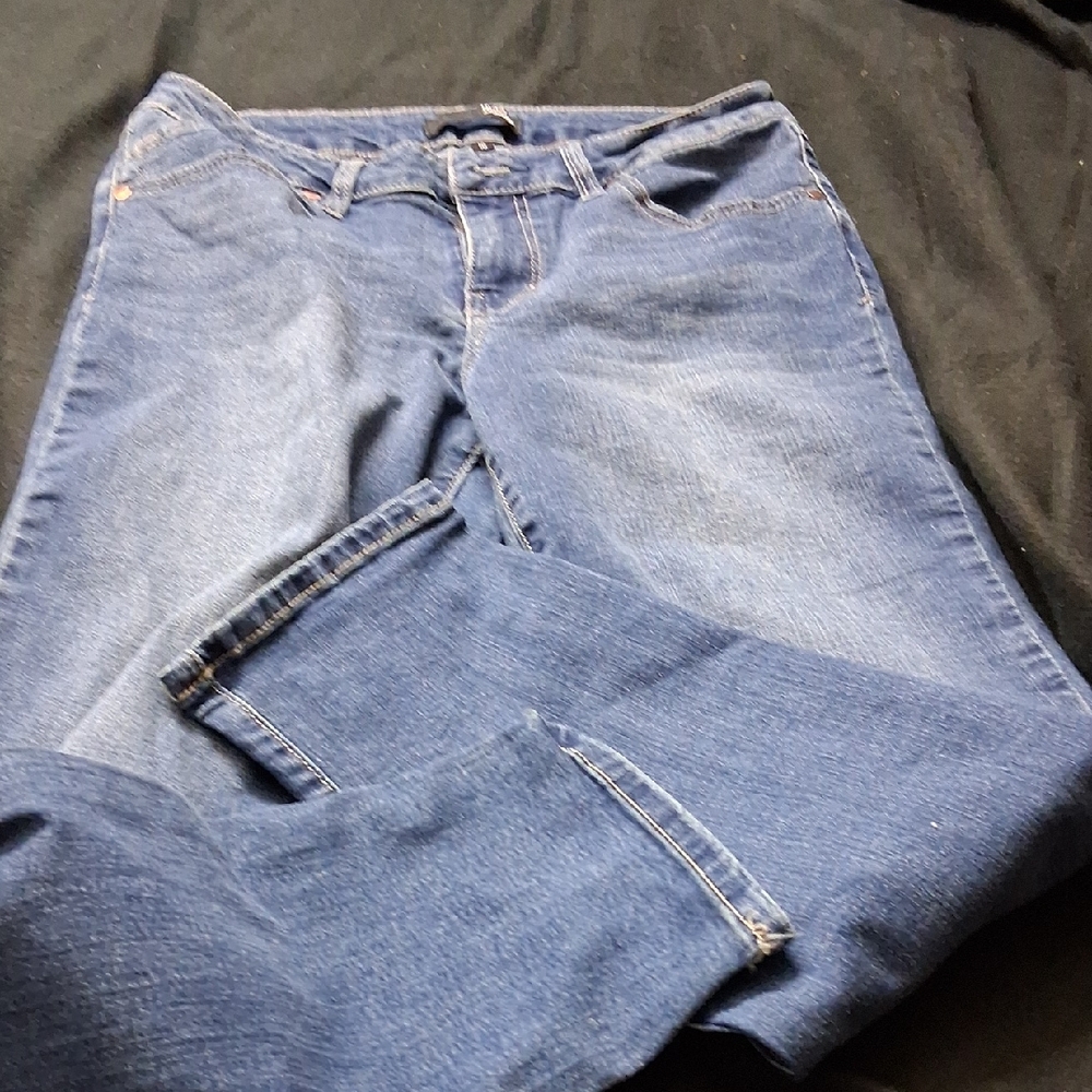 1822 Denim Women's Straight Leg Jeans in Deep Blue
